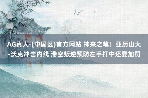 AG真人·(中国区)官方网站 神来之笔！亚历山大-沃克冲击内线 滞空叛逆预防左手打中还要加罚