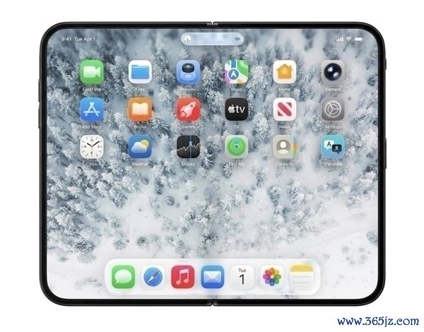 苹果首款折叠屏手机!iPhone Fold/Ultra机模亮相:纯白配色